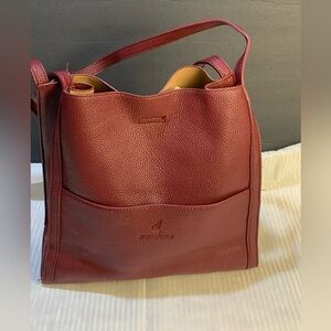 ZMBIRD Tote Shoulder Dark Cherry Purse.
